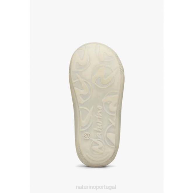 crianças Naturino lilás casulo sapatos primeiros passos em couro e camurça HTF880