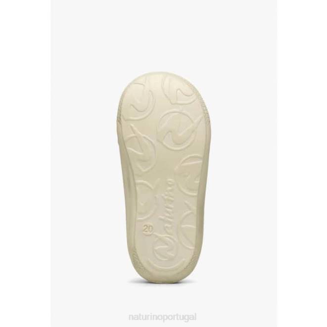 crianças Naturino pó rosa casulo sapatos de primeiros passos de camurça HTF886