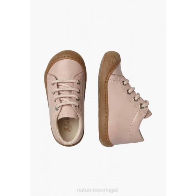 crianças Naturino pó rosa casulo sapatos infantis de couro napa HTF8133