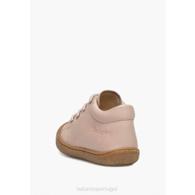 crianças Naturino pó rosa casulo sapatos infantis de couro napa HTF8133