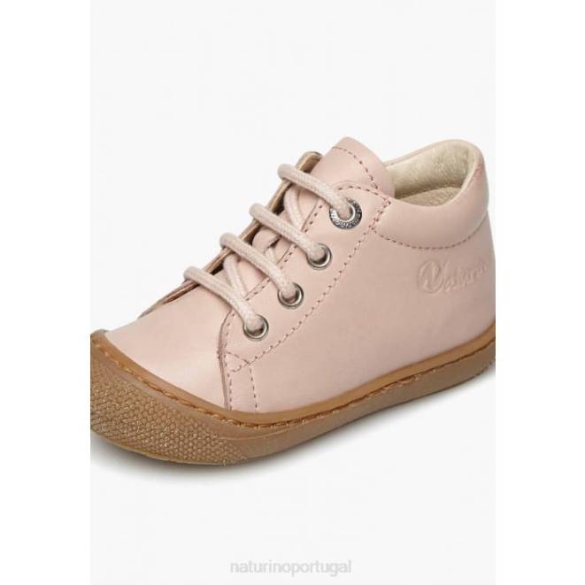 crianças Naturino pó rosa casulo sapatos infantis de couro napa HTF8133