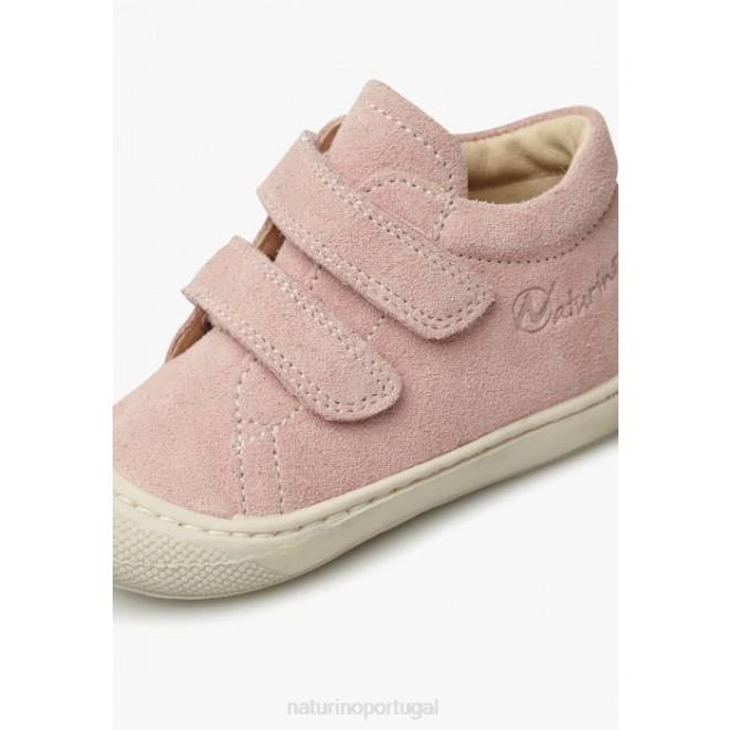 crianças Naturino pó rosa casulo vl sapatos de primeiros passos de camurça HTF865