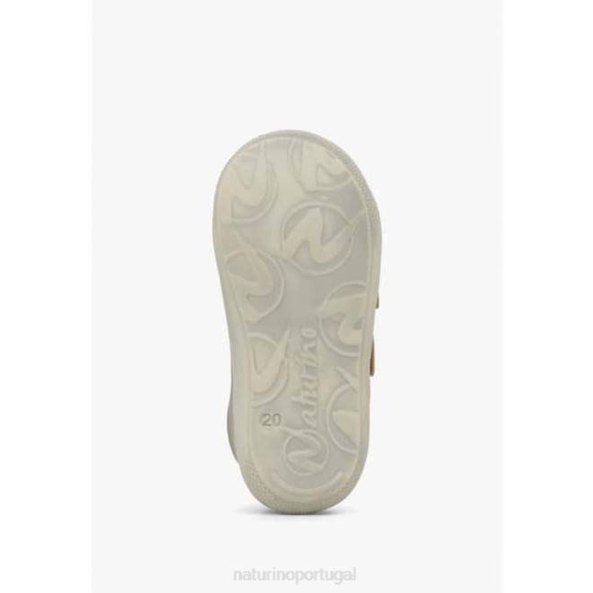 crianças Naturino pó rosa casulo vl sapatos de primeiros passos de couro HTF851