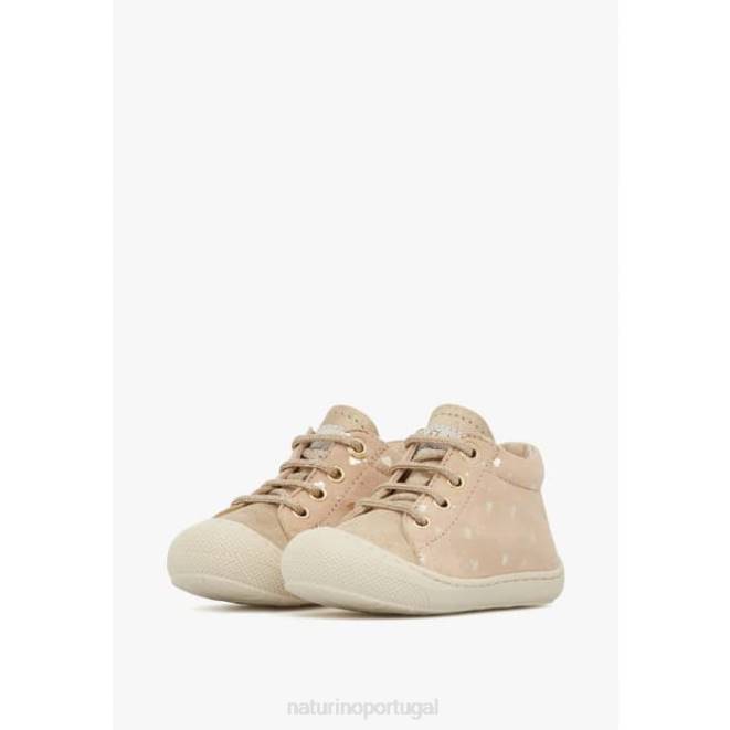 crianças Naturino platina casulo sapatos de primeiros passos de camurça HTF8142