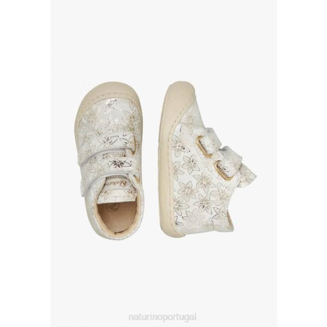 crianças Naturino platina casulo vl sapatos de primeiros passos de camurça HTF872
