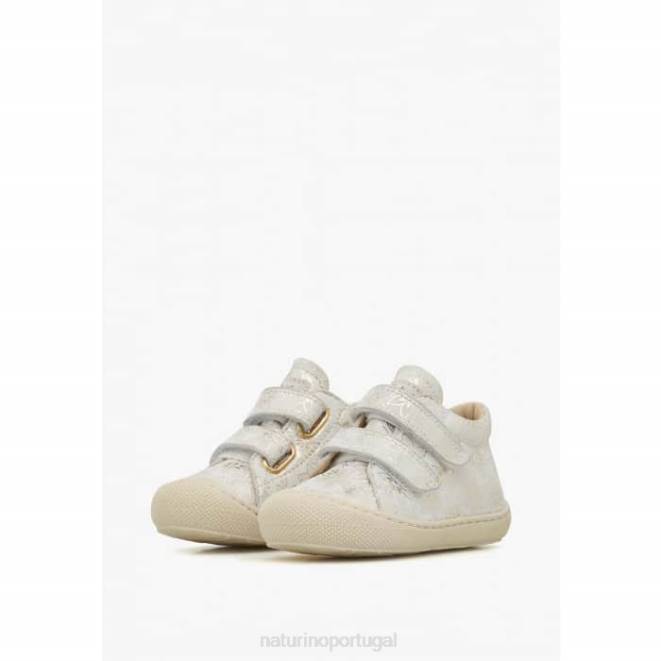 crianças Naturino platina casulo vl sapatos de primeiros passos de camurça HTF872