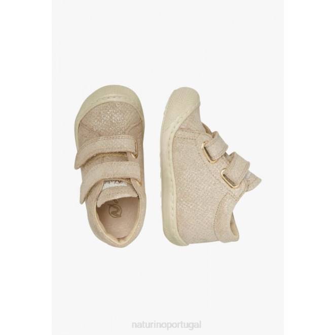 crianças Naturino platina casulo vl sapatos de primeiros passos de camurça HTF888