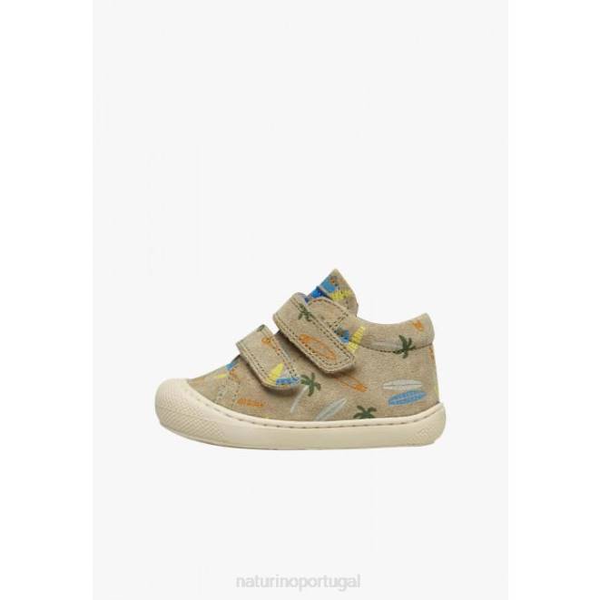 crianças Naturino pomba cinza casulo vl sapatos de primeiros passos de camurça HTF8161