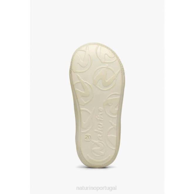 crianças Naturino rosa casulo sapato de primeiros passos em camurça com estampa de margarida HTF8139