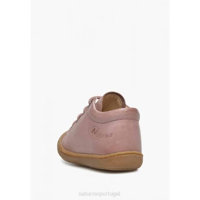 crianças Naturino rosa casulo sapatos infantis de couro napa HTF8136