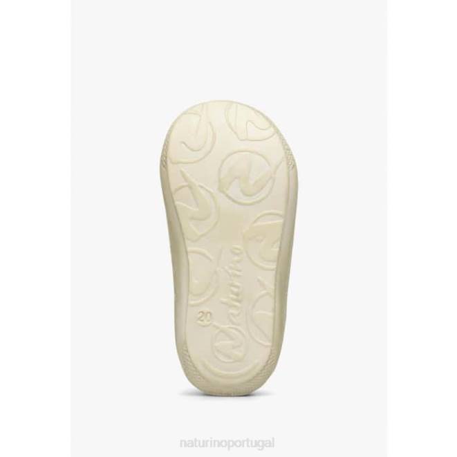 crianças Naturino rosa casulo vl sapato de primeiros passos em camurça com estampa de margarida HTF8102