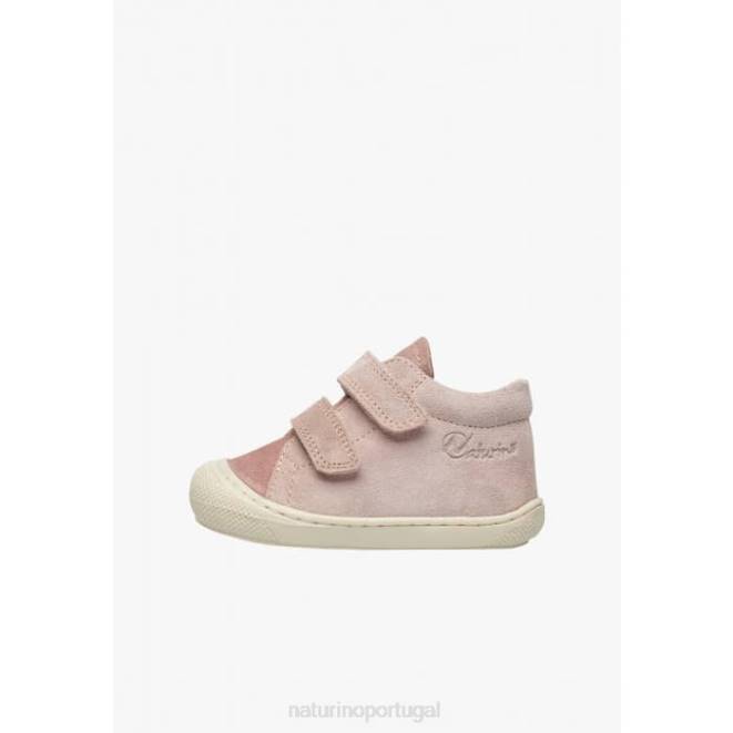 crianças Naturino rosa casulo vl sapatos de primeiros passos de camurça HTF876