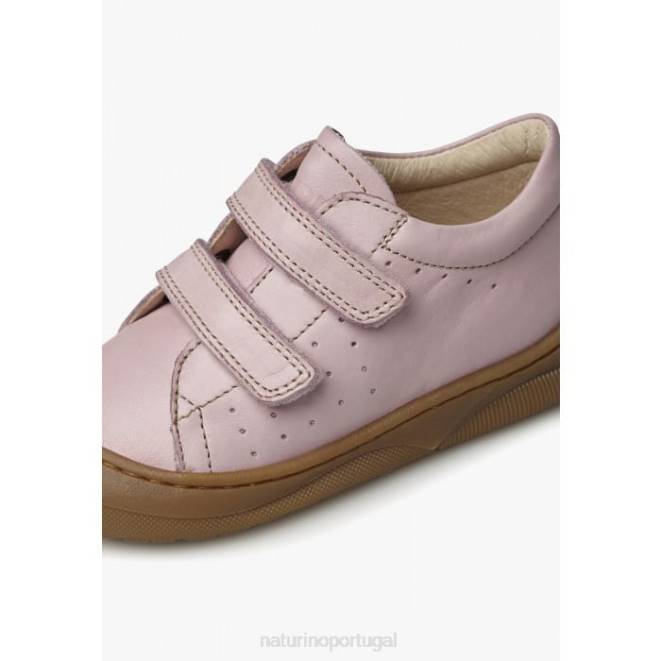 crianças Naturino rosa gabby vc sapatos primeiros passos em couro napa HTF8116
