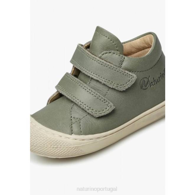 crianças Naturino verde escuro casulo vl sapatos primeiros passos em couro napa HTF8149