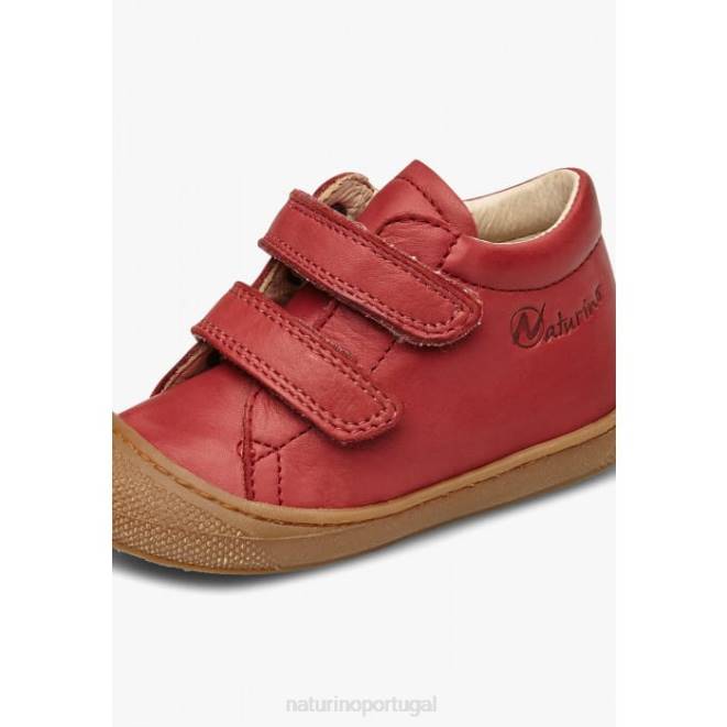 crianças Naturino vermelho granada casulo vl sapatos primeiros passos em couro napa HTF8227