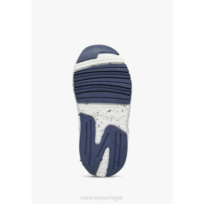 crianças Naturino Branco cinzento jesko estrela vl. tênis camurça e tecido HTF8511