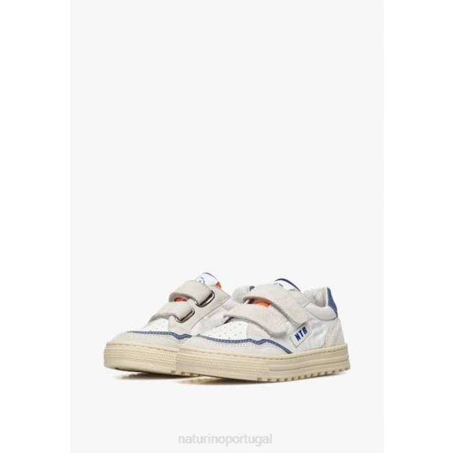 crianças Naturino cinza azulado ariton vl. tênis de couro e tecido HTF8409