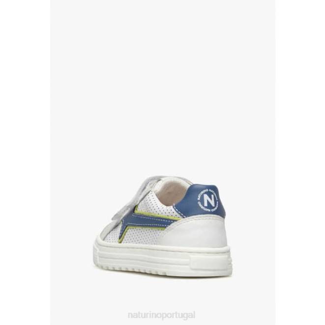 crianças Naturino cinza azulado blitz vl. tênis de couro e camurça HTF8390