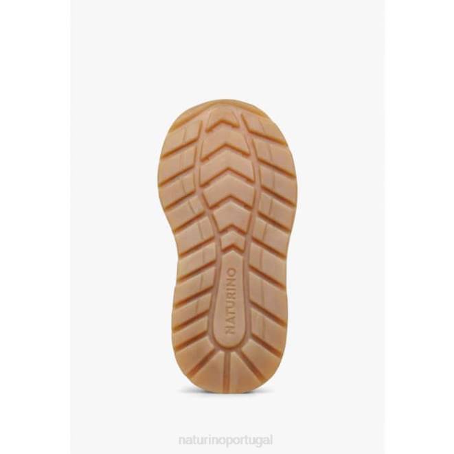 crianças Naturino cinza azulado evon vl tênis camurça e tecido HTF8401