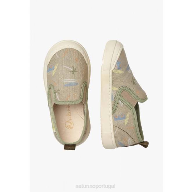 crianças Naturino cinza hentor tênis de tecido HTF8472