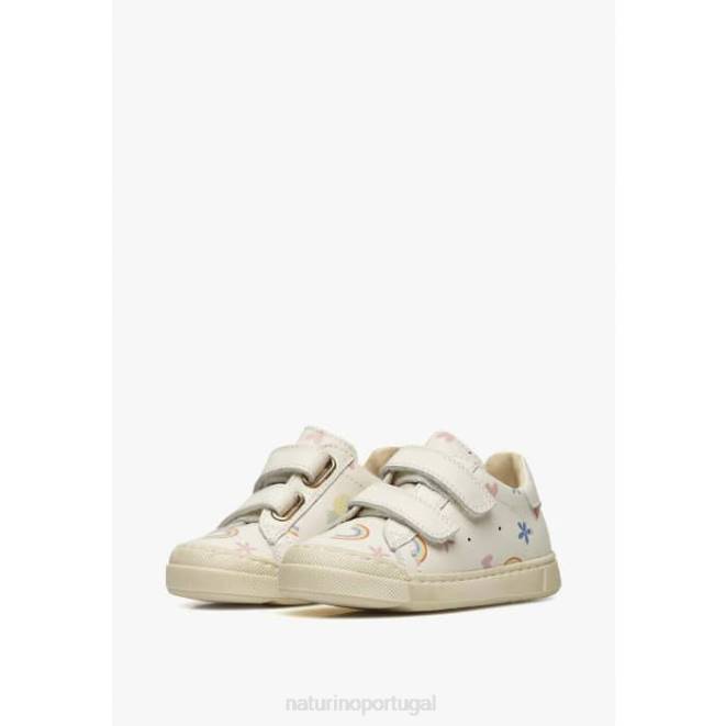 crianças Naturino creme eindhoven vl tênis de couro HTF8498