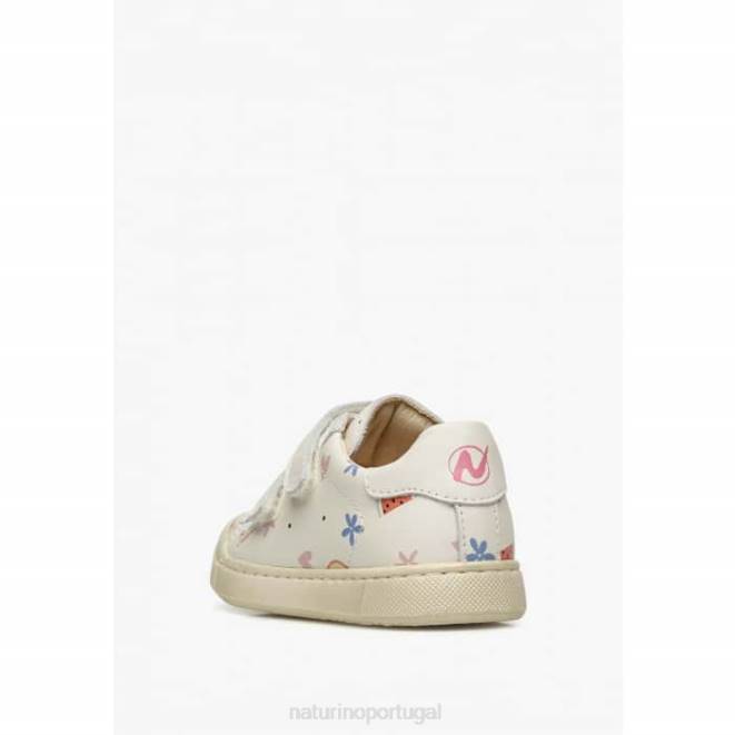 crianças Naturino creme eindhoven vl tênis de couro HTF8498
