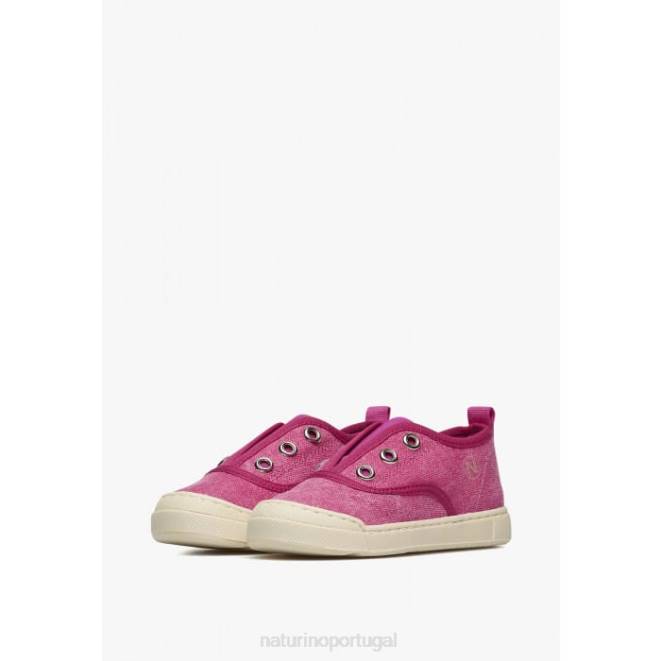 crianças Naturino fúcsia dabos tênis de tecido HTF8459