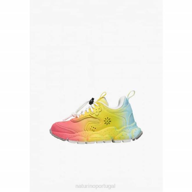 crianças Naturino fúcsia doi júnior. tênis eco couro e tecido HTF840