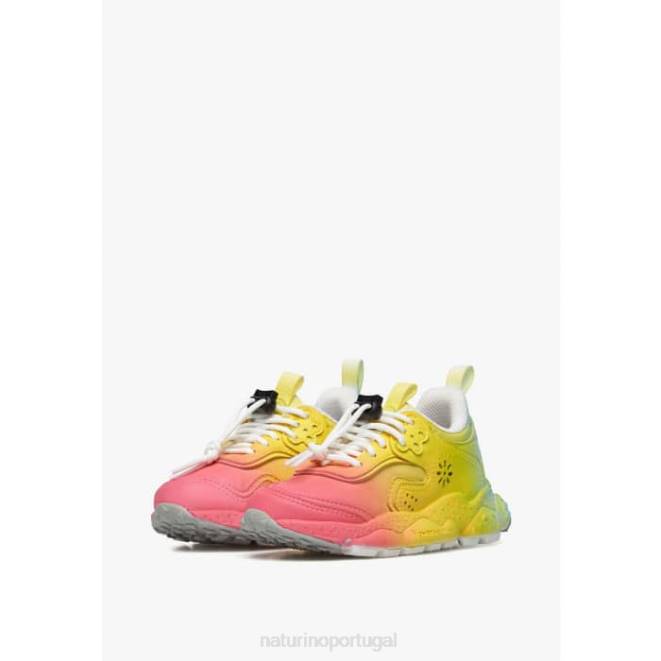 crianças Naturino fúcsia doi júnior. tênis eco couro e tecido HTF840