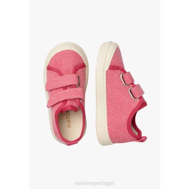 crianças Naturino fúcsia monreos tênis de tecido HTF8368