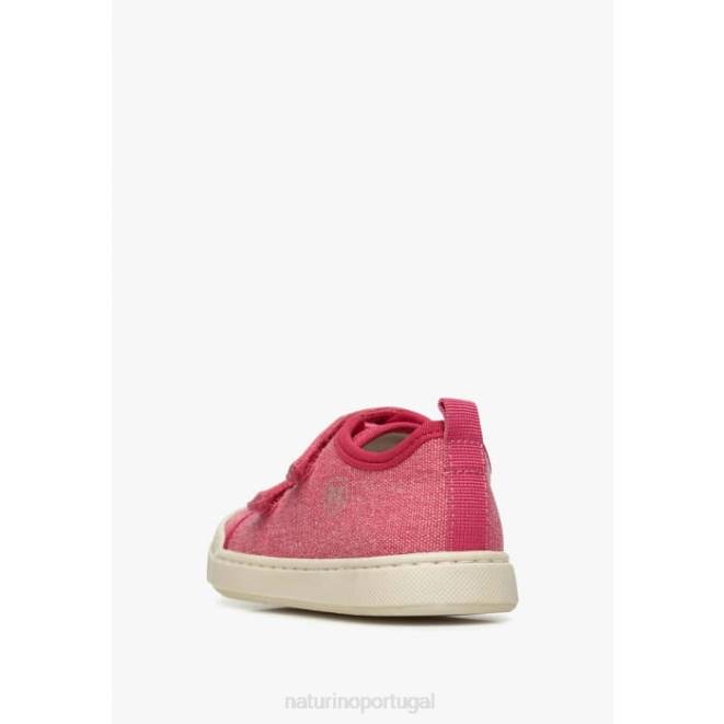 crianças Naturino fúcsia monreos tênis de tecido HTF8368