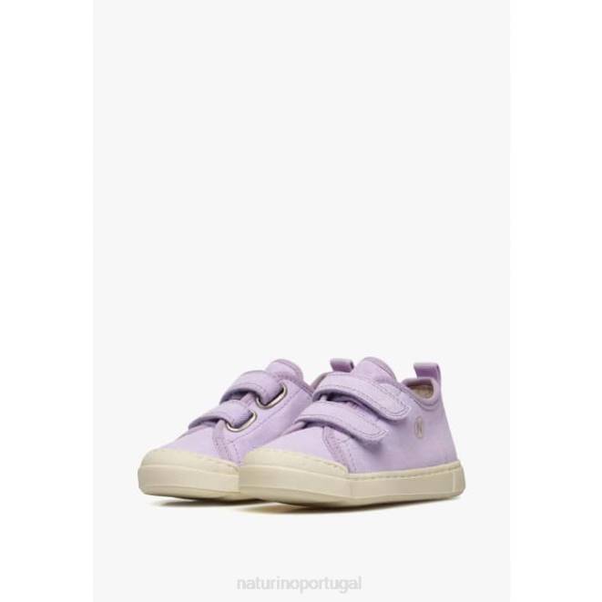 crianças Naturino lilás monreos tênis de tecido HTF8494