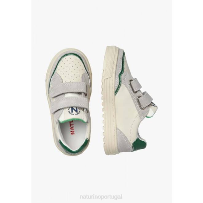 crianças Naturino verde acinzentado ariton vl. tênis de couro e camurça HTF8450