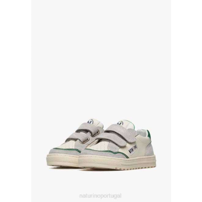 crianças Naturino verde acinzentado ariton vl. tênis de couro e camurça HTF8450