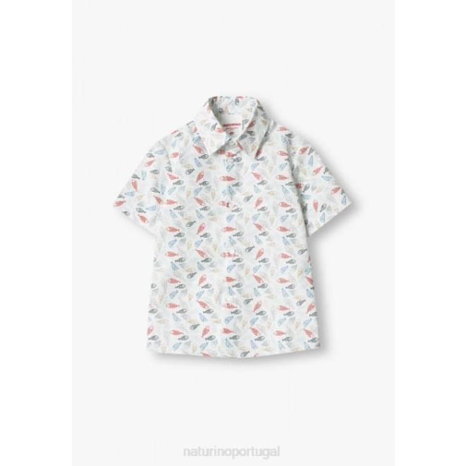 crianças Naturino branco Jill camisa HTF8618