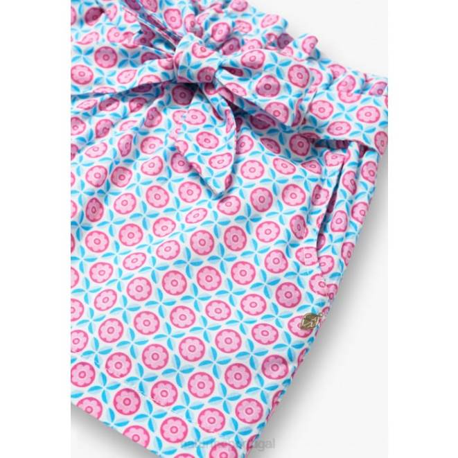 crianças Naturino céu azul/rosa seki bermuda com laço HTF8612